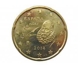 Испания 20 евро центов 2014 г.
