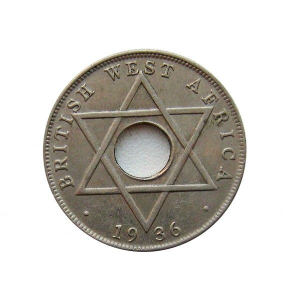 Британская Западная Африка 1/2 пенни 1936 г. KN