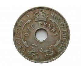 Британская Западная Африка 1 пенни 1928 г.