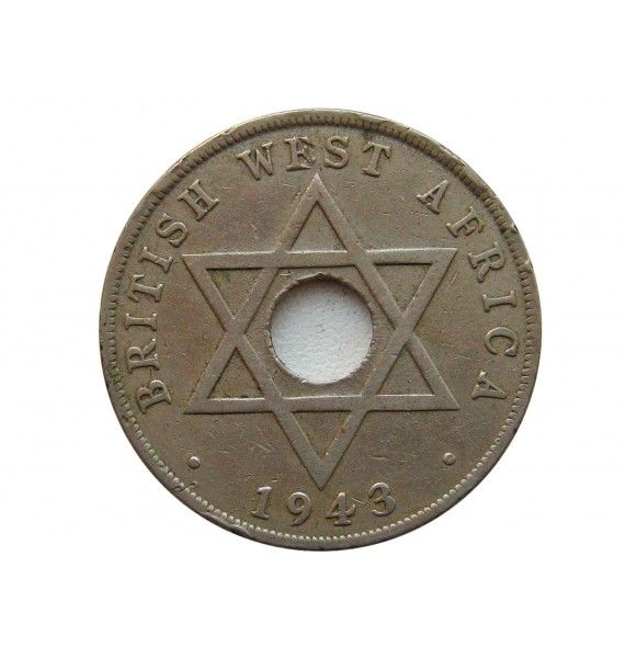 Британская Западная Африка 1 пенни 1943 г.