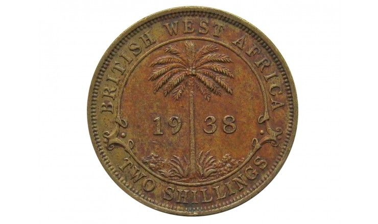 Британская Западная Африка 2 шиллинга 1938 г. H