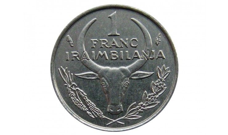 Мадагаскар 1 франк 1975 г.