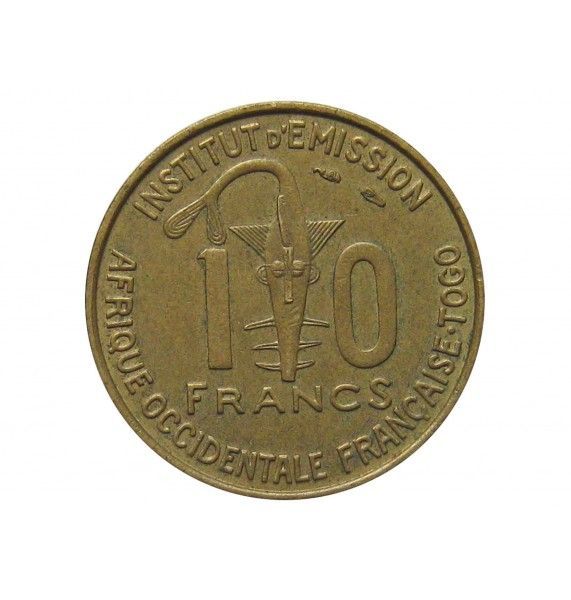 Французская Западная Африка (Того) 10 франков 1957 г.