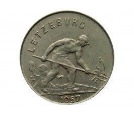 Люксембург 1 франк 1957 г.