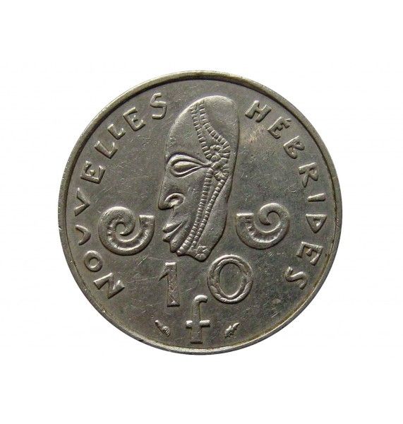 Новые Гебриды 10 франков 1979 г.