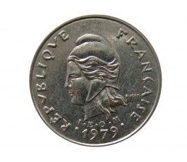 Новые Гебриды 10 франков 1979 г.
