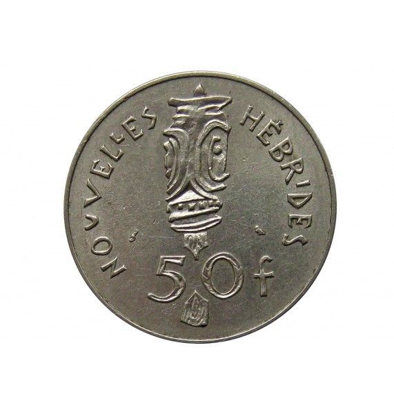 Новые Гебриды 50 франков 1972 г.