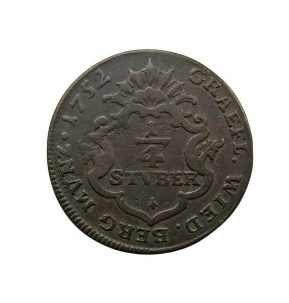 Вид-Нойвид 1/4 штюбера 1752 г.