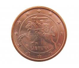 Литва 1 евро цент 2015 г.