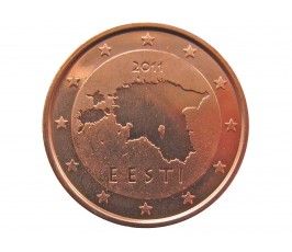 Эстония 2 евро цента 2011 г.