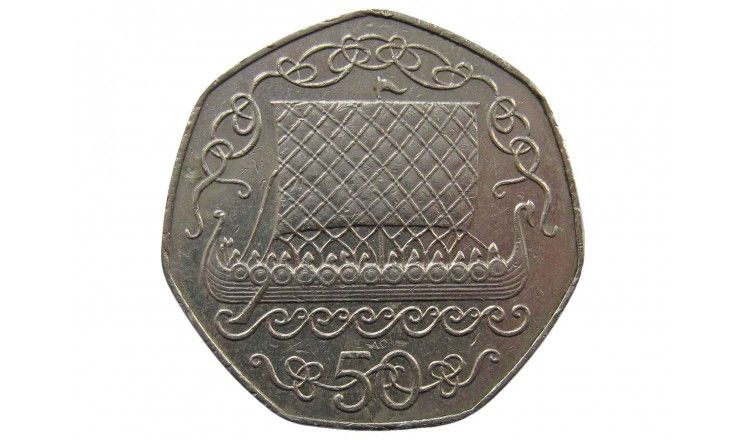 Остров Мэн 50 пенсов 1982 г. AC