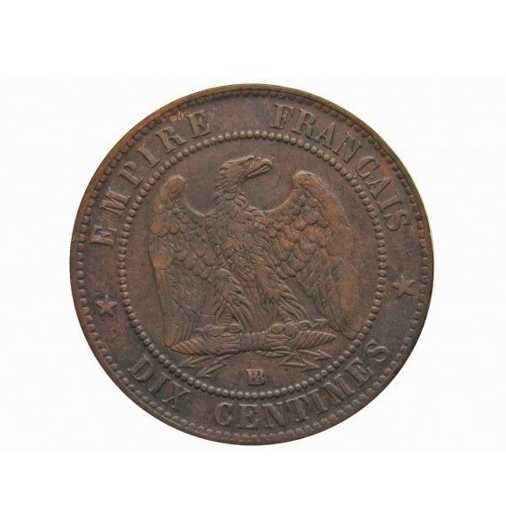 Франция 10 сантимов 1861 г. BB