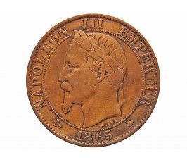 Франция 5 сантимов 1865 г. A