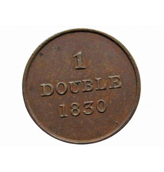Гернси 1 дубль 1830 г.