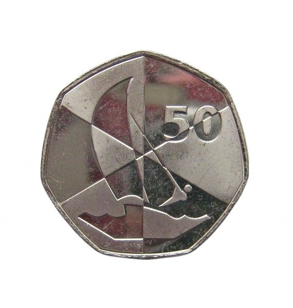 Гибралтар 50 пенсов 2019 г. (Островные игры)