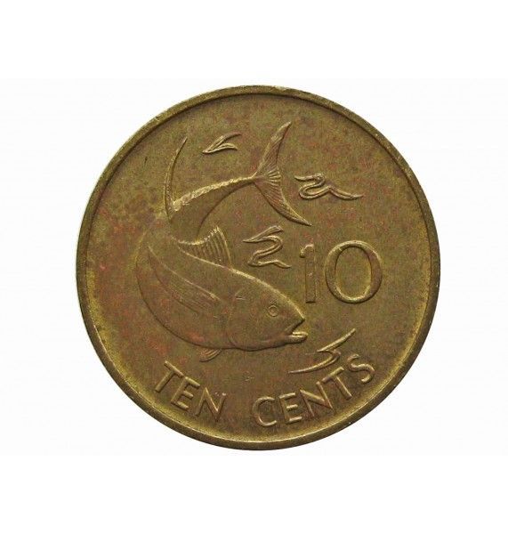 Сейшелы 10 центов 1982 г.