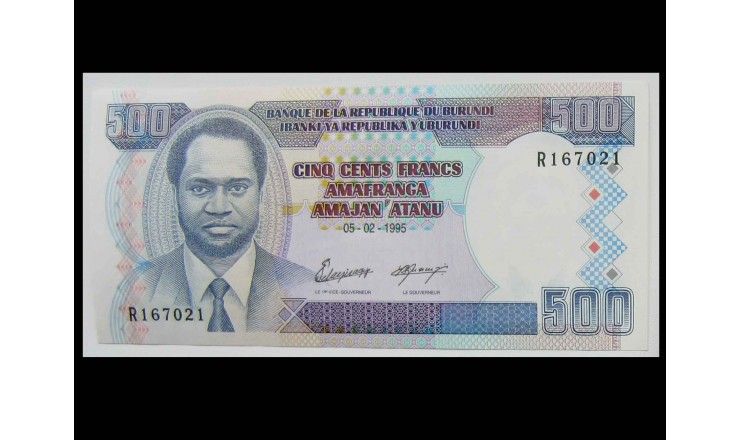 Бурунди 500 франков 1995 г.