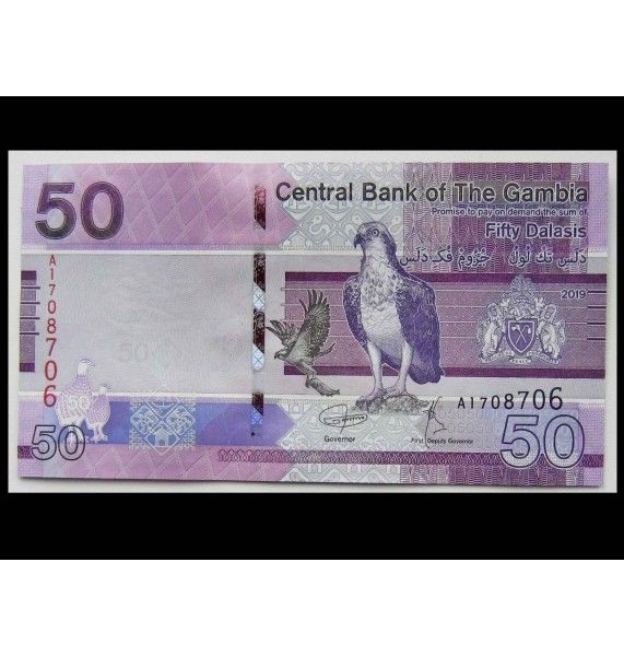 Гамбия 50 даласи 2019 г.
