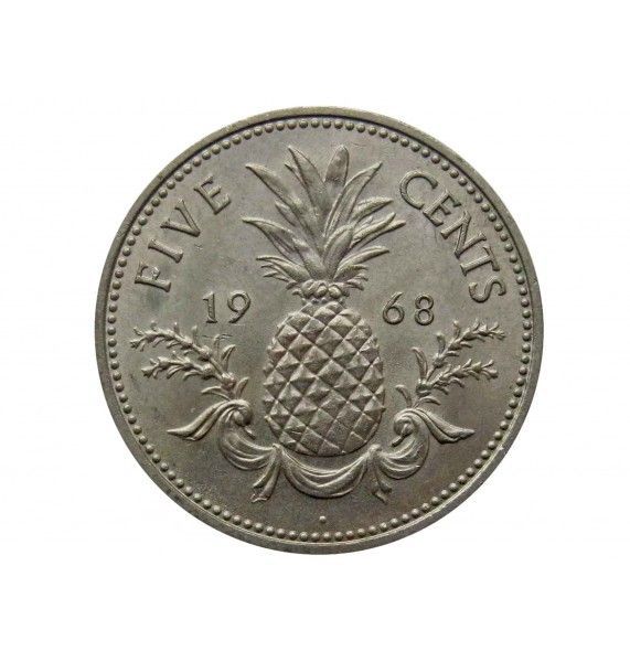 Багамы 5 центов 1968 г.
