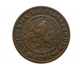 Нидерланды 1/2 цента 1901 г.