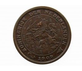 Нидерланды 1/2 цента 1909 г.