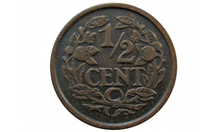 Нидерланды 1/2 цента 1916 г.