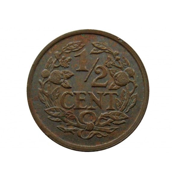 Нидерланды 1/2 цента 1937 г.