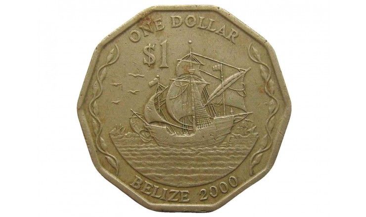 Белиз 1 доллар 2000 г.