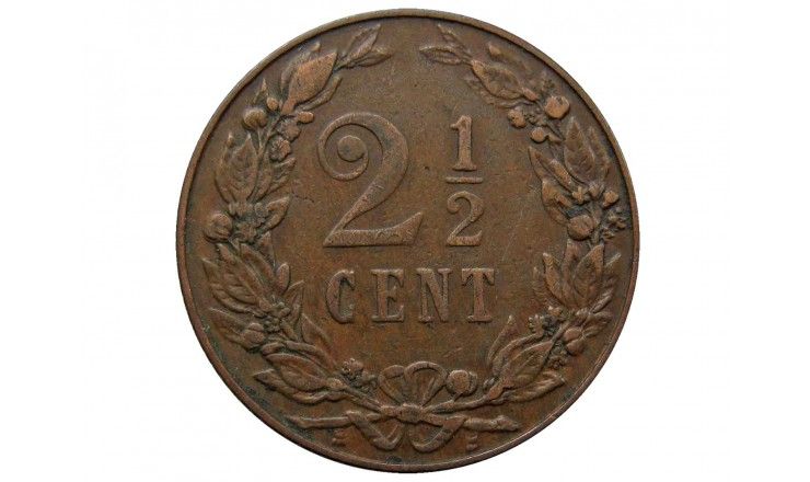 Нидерланды 2 1/2 цента 1904 г.