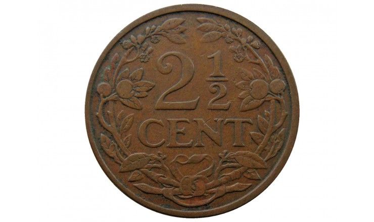 Нидерланды 2 1/2 цента 1912 г.