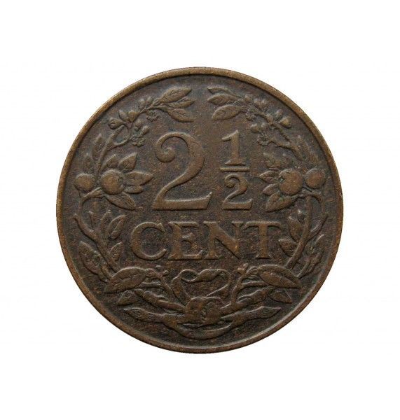 Нидерланды 2 1/2 цента 1918 г.