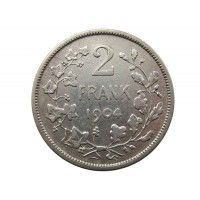 Бельгия 2 франка 1904 г. (Der Belgen)