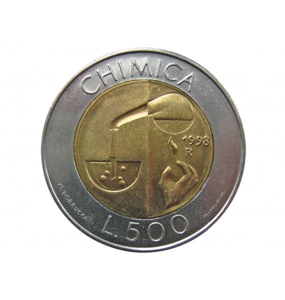 Сан-Марино 500 лир 1998 г. (Химия)
