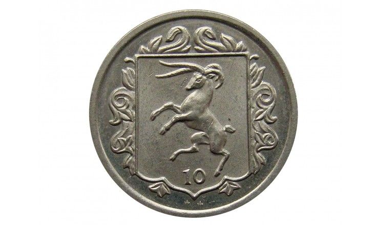 Остров Мэн 10 пенсов 1987 г. АА