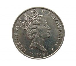 Остров Мэн 10 пенсов 1987 г. АА