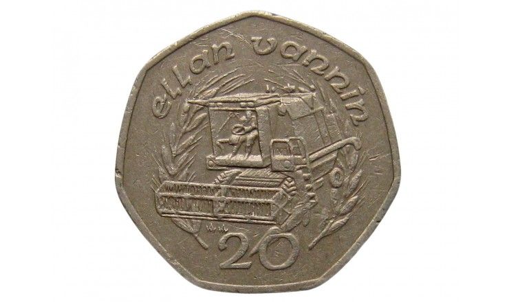 Остров Мэн 20 пенсов 1989 г. AA