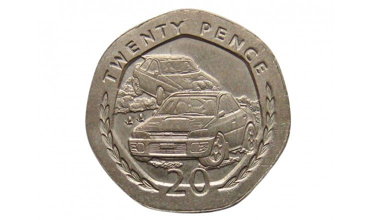 Остров Мэн 20 пенсов 1996 г. AA