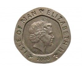 Остров Мэн 20 пенсов 2000 г. AA