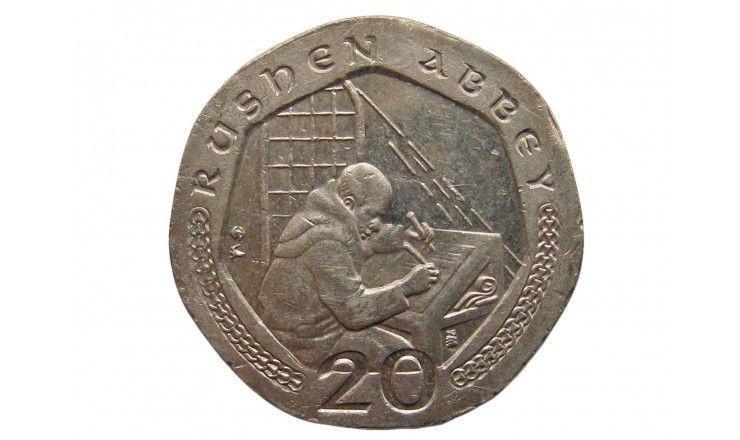 Остров Мэн 20 пенсов 2002 г. BA