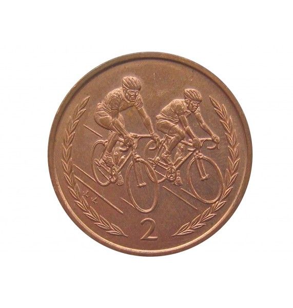 Остров Мэн 2 пенса 1997 г. AA