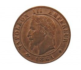 Франция 1 сантим 1861 г. BB