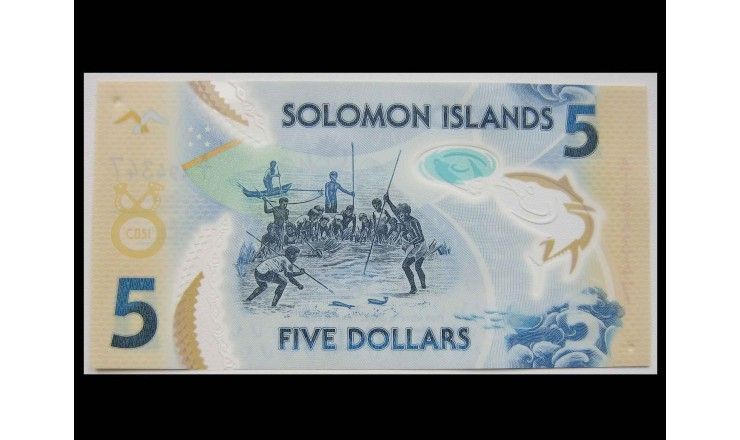 Соломоновы острова 5 долларов 2019 г.