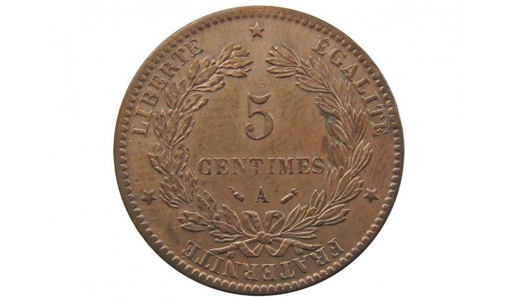 Франция 5 сантимов 1882 г. A