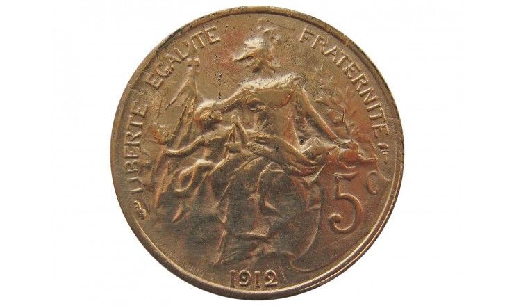 Франция 5 сантимов 1912 г. A