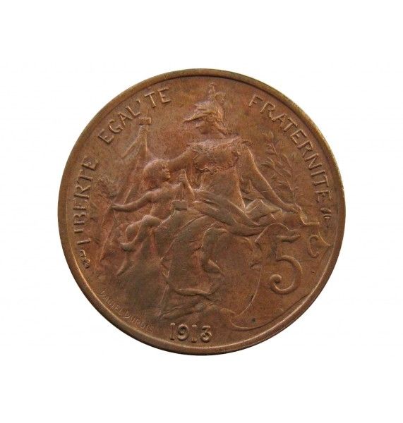 Франция 5 сантимов 1913 г. A