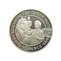 Остров Святой Елены 50 пенсов 1995 г. (Королева-мать - конный спорт)