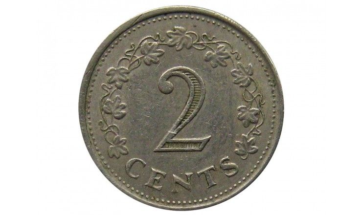 Мальта 2 цента 1976 г.