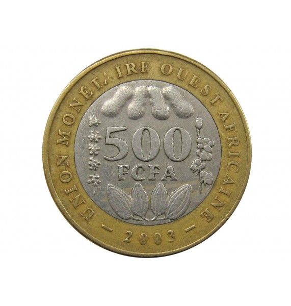 Западно-Африканские штаты 500 франков 2003 г.