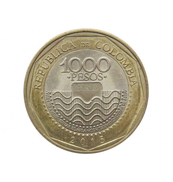 Колумбия 1000 песо 2015 г.
