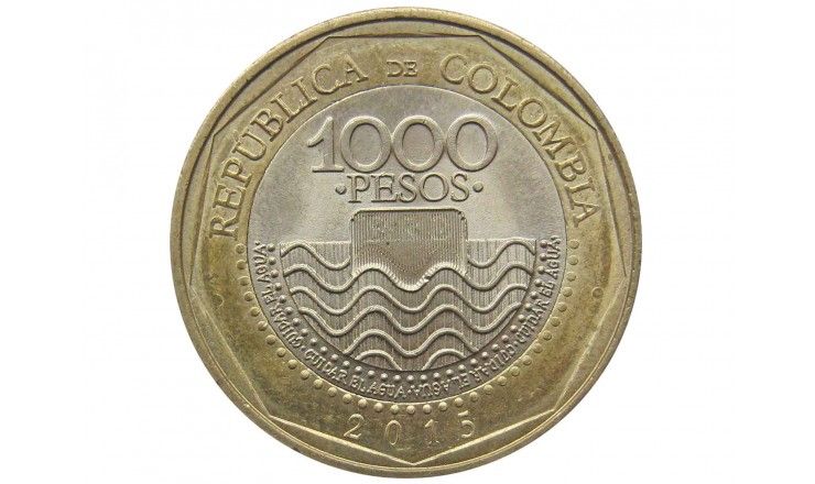 Колумбия 1000 песо 2015 г.